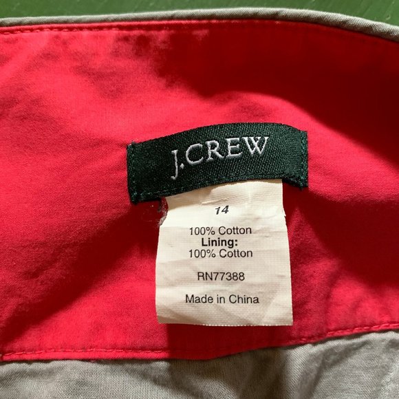 J. Crew gray skirt with pockets US14 - Picture 5 of 5